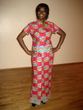 Wunderschönes afrikanisches Abendkleid